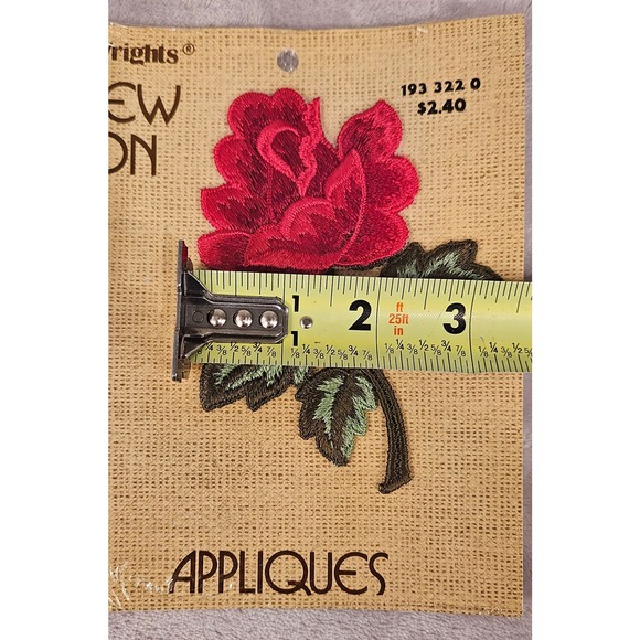Vintage Wrights Sew On Rose Appliques Never Opened Lot of 6 - Picture 6 of 6